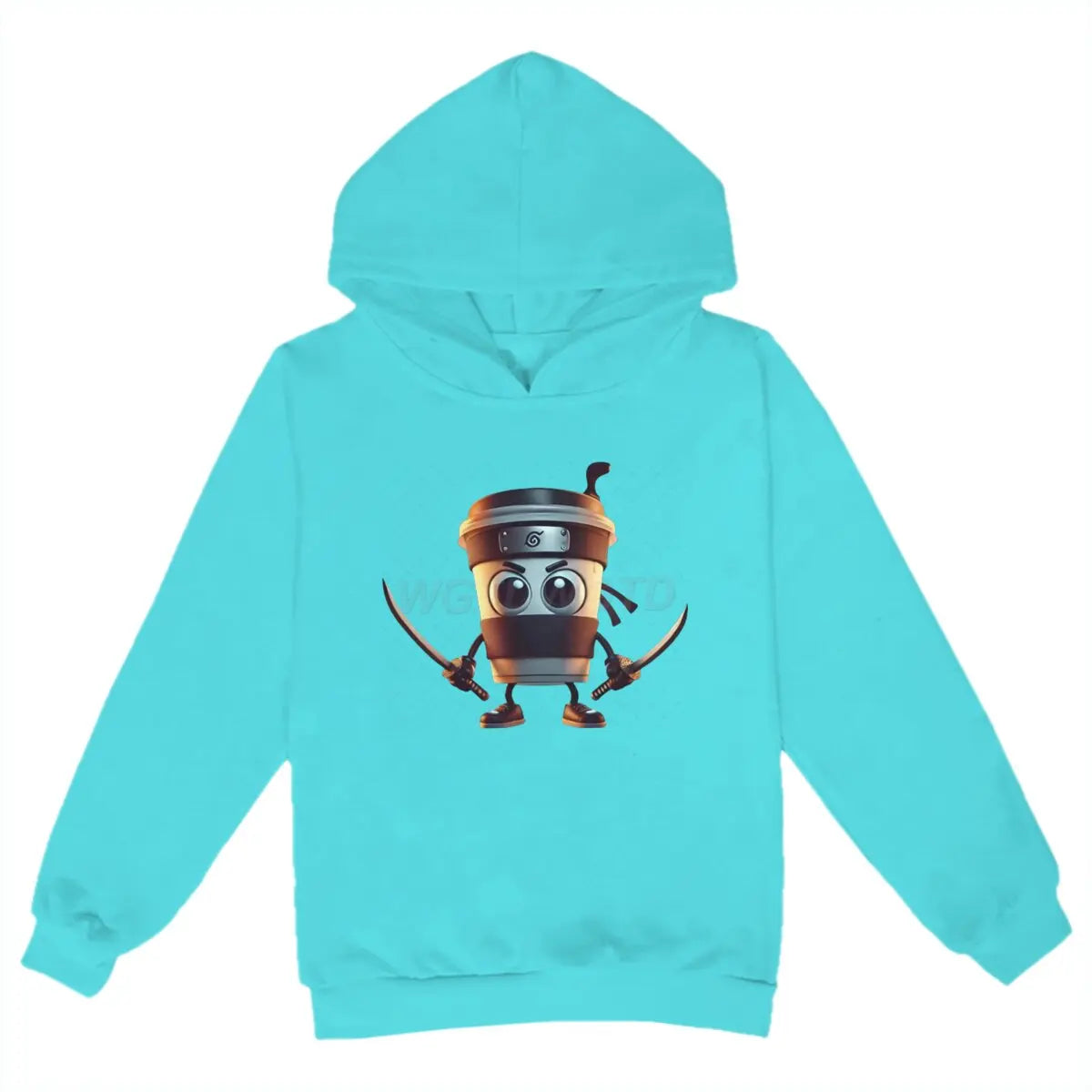 Kids Brainrot Meme Hooded Shirt Cappuccino Assassino Printed Trendy Shirt Funny Brain rot Baby Hoodies