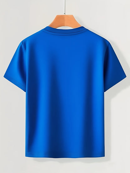 Boys' Skull Graphic T-Shirt - Breathable Moisture-Wicking Soft Polyester, Lightweight Round Neck Short Sleeve Tee for Summer Play, Outdoor Sports & Casual Wear - Machine Washable Regular Fit for Youngsters to Teens, Halloween