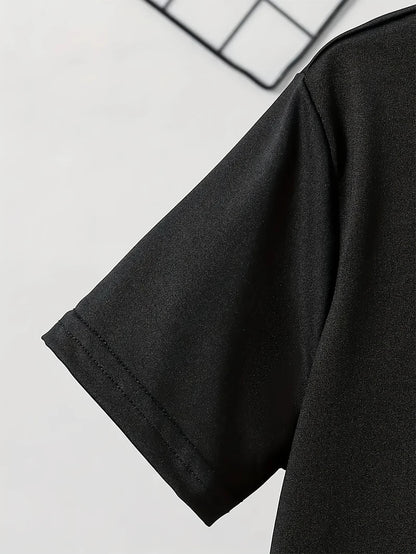 Boys' Casual Short Sleeve T-Shirt - Vibrant Soda Pop Graphic Print, Breathable Summer Top with "My Little Soda Pop" Design, Regular Fit Round Neck Tee for Casual Attire, Soda Pop Shirt, Playful Graphic Tee, Comfortable Fit Sh