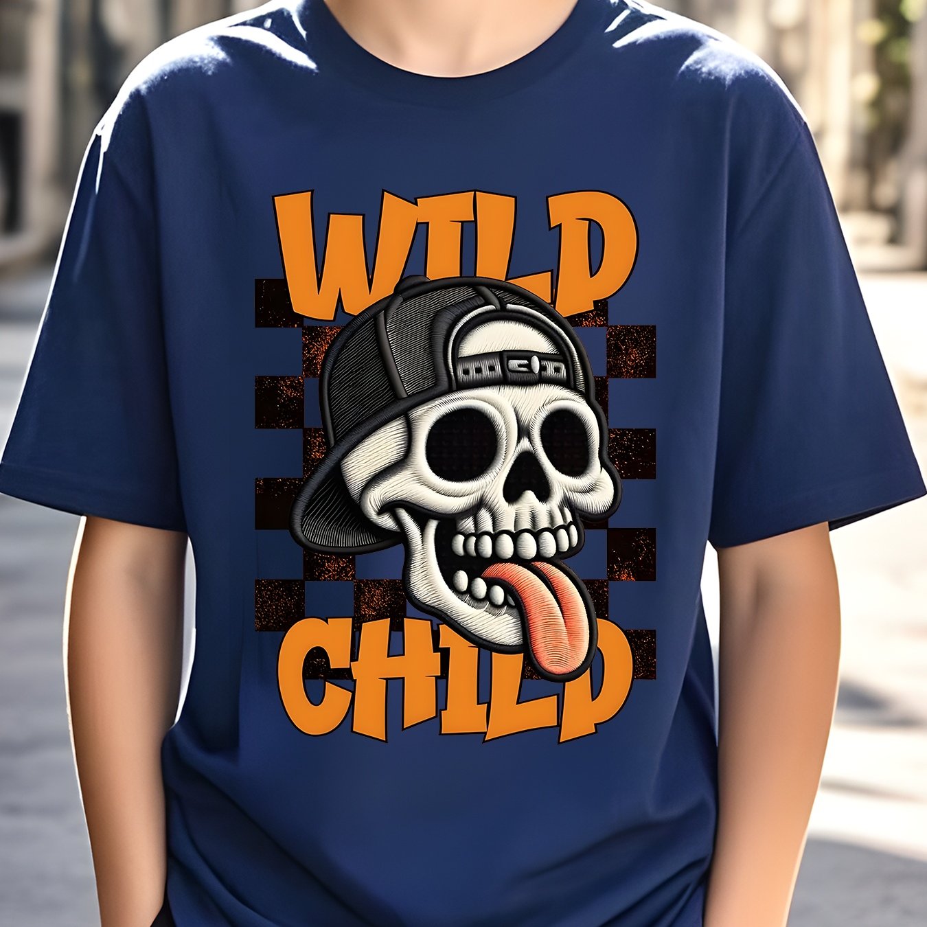 Boys' Skull Graphic T-Shirt - Breathable Moisture-Wicking Soft Polyester, Lightweight Round Neck Short Sleeve Tee for Summer Play, Outdoor Sports & Casual Wear - Machine Washable Regular Fit for Youngsters to Teens, Halloween