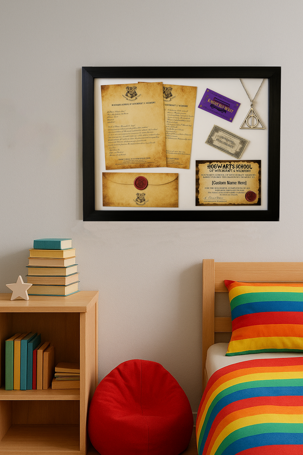 Framed Personalised Hogwarts Acceptance Letter