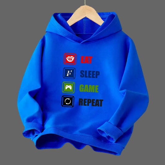 Boys Gamer Hoodies Long Sleeve Children Spring Fall Hooded Sweatshirt Outdoor Stylish Boy Tops YXJ01