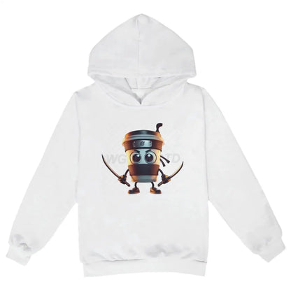 Kids Brainrot Meme Hooded Shirt Cappuccino Assassino Printed Trendy Shirt Funny Brain rot Baby Hoodies