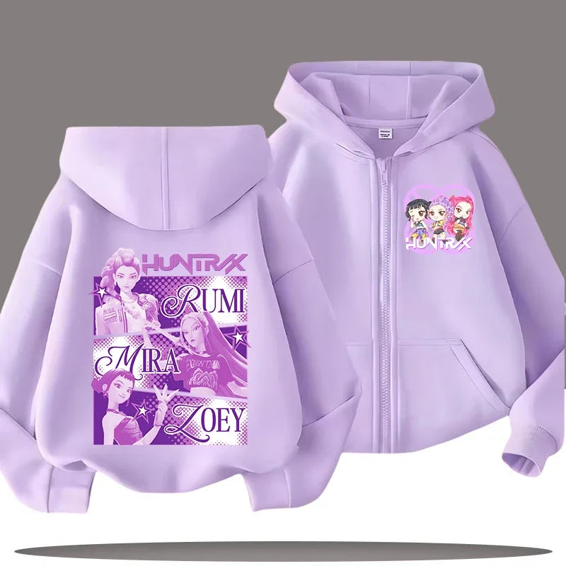 Kpop Demon Hunters Zip Up Hoodie