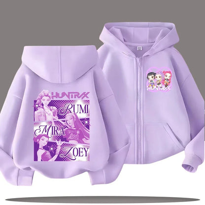 Kpop Demon Hunters Zip Up Hoodie