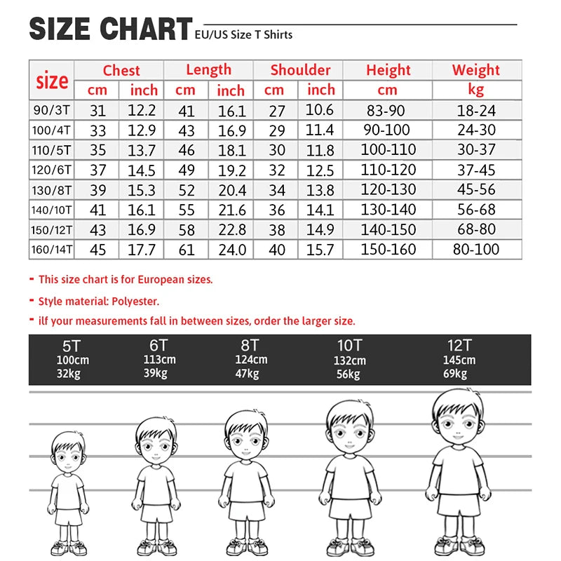 Cute Cartoon Graphic T-shirts Boys Girls Short Sleeve T-shirt Tops Anime Kpop T Shirt Gifts Children's Clothing