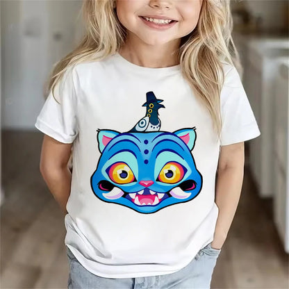Children Clothes Girl Boy KPop Demon Hunters Soft Summer Tops 2025 Hot Movie Print T Shirts Print Kids T-shirt