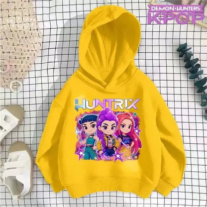 Autumn Winter KPop Demon Hunters Toddler Girl Boy Clothes Movie Graphic Children Hooded Sweatshirts Casual Fashion Kids Hoodies