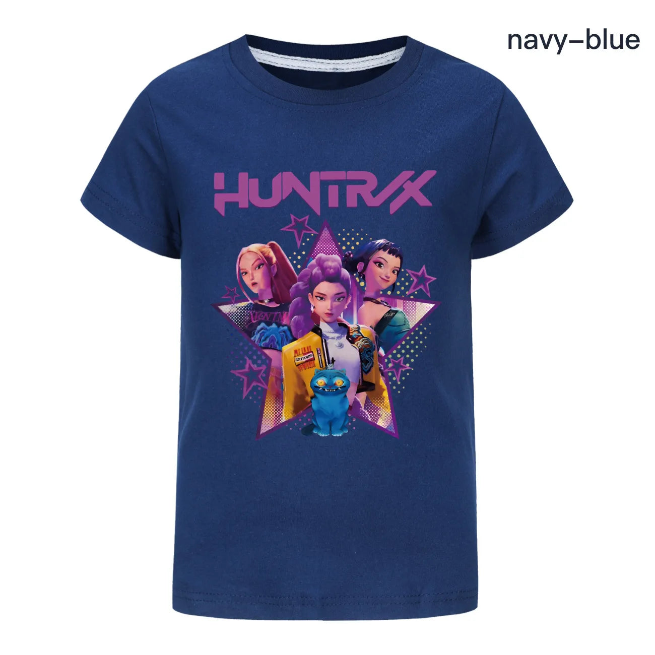 Children T-shirt for Boys Girls Fashion Anime Movie Tees Kids KPop Demon Hunters Huntrix Funny Short Sleeve T Shirt Gifts