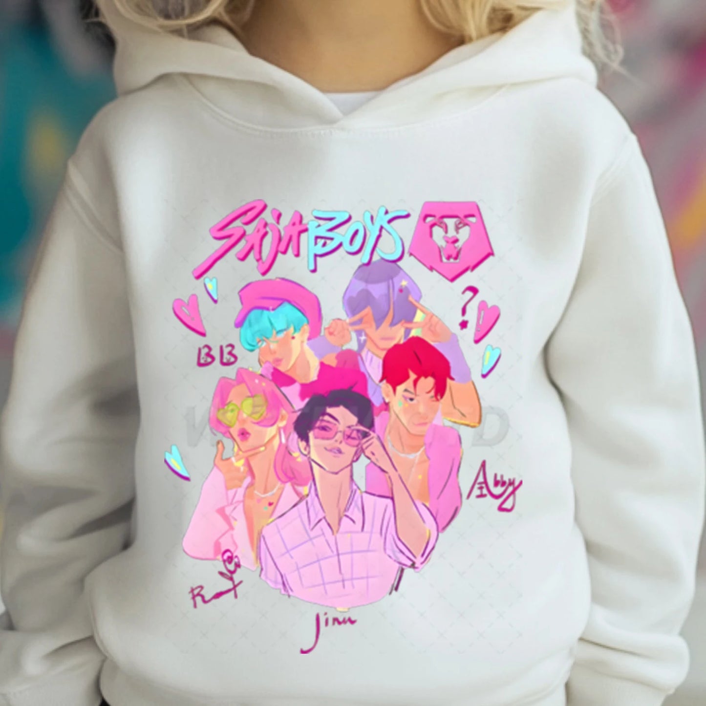 K-pop Demon Hunters Hoodies Boys Girls Long Sleeve Outerwear Saja Boys Print Hooded Coat for Children Fashion Pullover Kids Tops