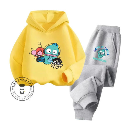 2024 Cartoon HANGYODON Kids' Cute Comfy Kawaii Hoodies with Anime Characters for Spring Fall Cheap Easy to Clean New Hoodie