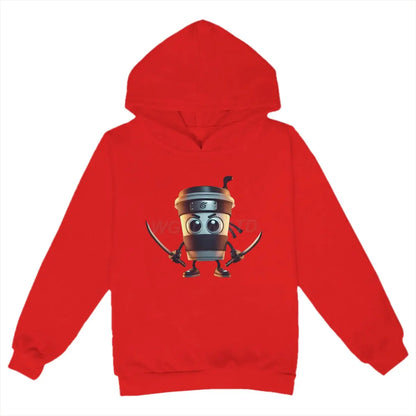 Kids Brainrot Meme Hooded Shirt Cappuccino Assassino Printed Trendy Shirt Funny Brain rot Baby Hoodies