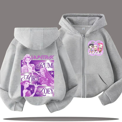 Kpop Demon Hunters Zip Up Hoodie