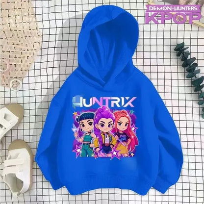 Autumn Winter KPop Demon Hunters Toddler Girl Boy Clothes Movie Graphic Children Hooded Sweatshirts Casual Fashion Kids Hoodies