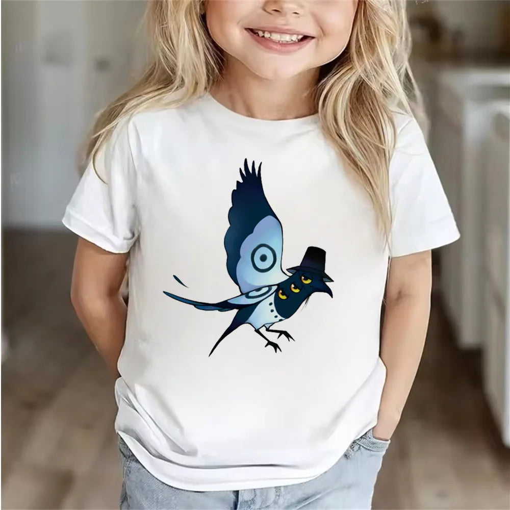 Children Clothes Girl Boy KPop Demon Hunters Soft Summer Tops 2025 Hot Movie Print T Shirts Print Kids T-shirt