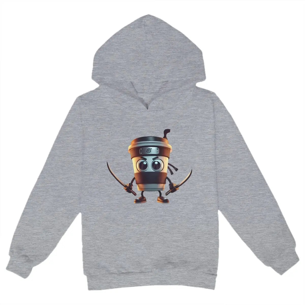 Kids Brainrot Meme Hooded Shirt Cappuccino Assassino Printed Trendy Shirt Funny Brain rot Baby Hoodies