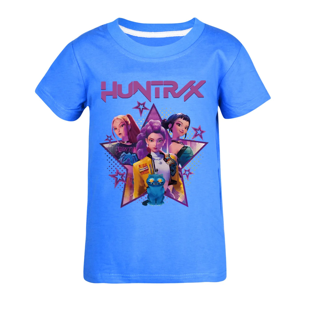 Children T-shirt for Boys Girls Fashion Anime Movie Tees Kids KPop Demon Hunters Huntrix Funny Short Sleeve T Shirt Gifts