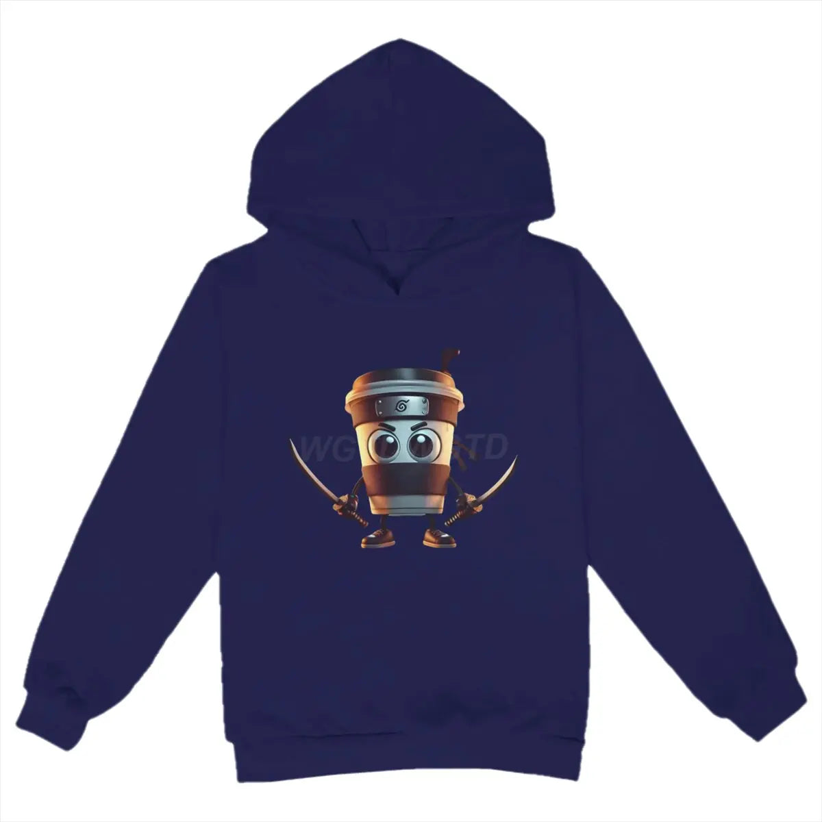 Kids Brainrot Meme Hooded Shirt Cappuccino Assassino Printed Trendy Shirt Funny Brain rot Baby Hoodies