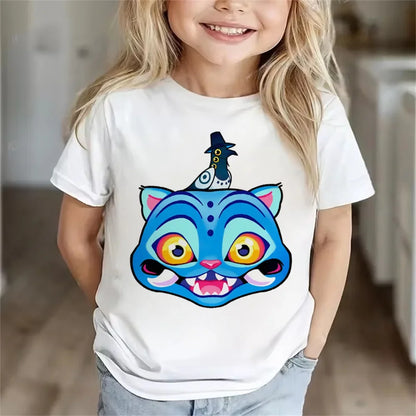 Children Clothes Girl Boy KPop Demon Hunters Soft Summer Tops 2025 Hot Movie Print T Shirts Print Kids T-shirt