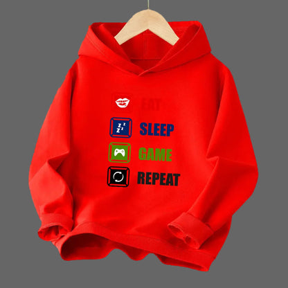 Boys Gamer Hoodies Long Sleeve Children Spring Fall Hooded Sweatshirt Outdoor Stylish Boy Tops YXJ01