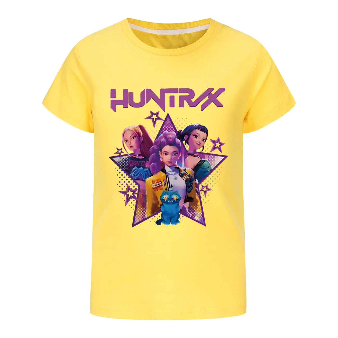 Children T-shirt for Boys Girls Fashion Anime Movie Tees Kids KPop Demon Hunters Huntrix Funny Short Sleeve T Shirt Gifts