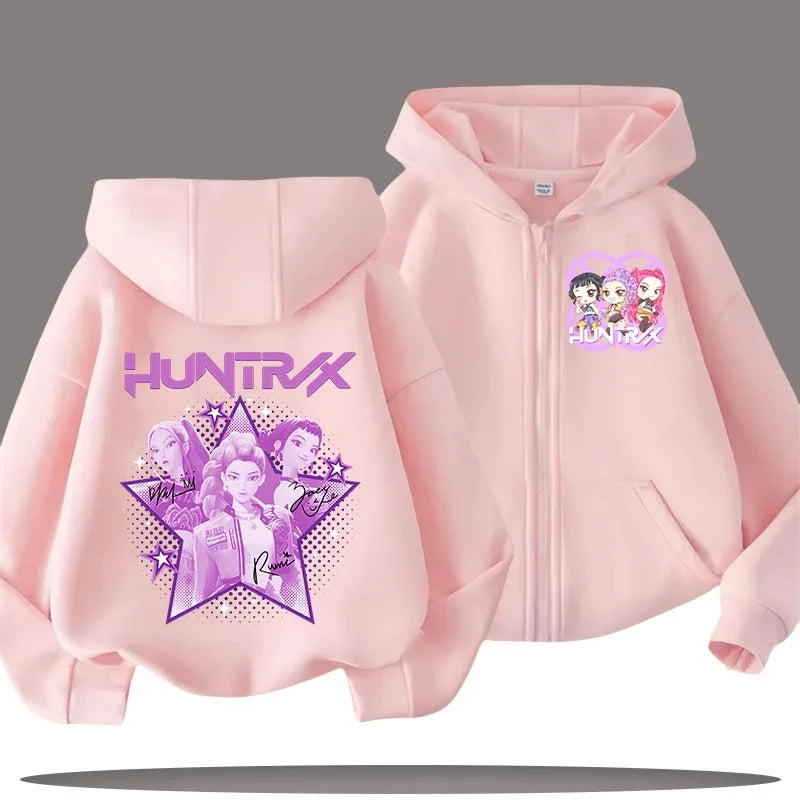 Zip Up Hoodie Kpop Demon Hunters