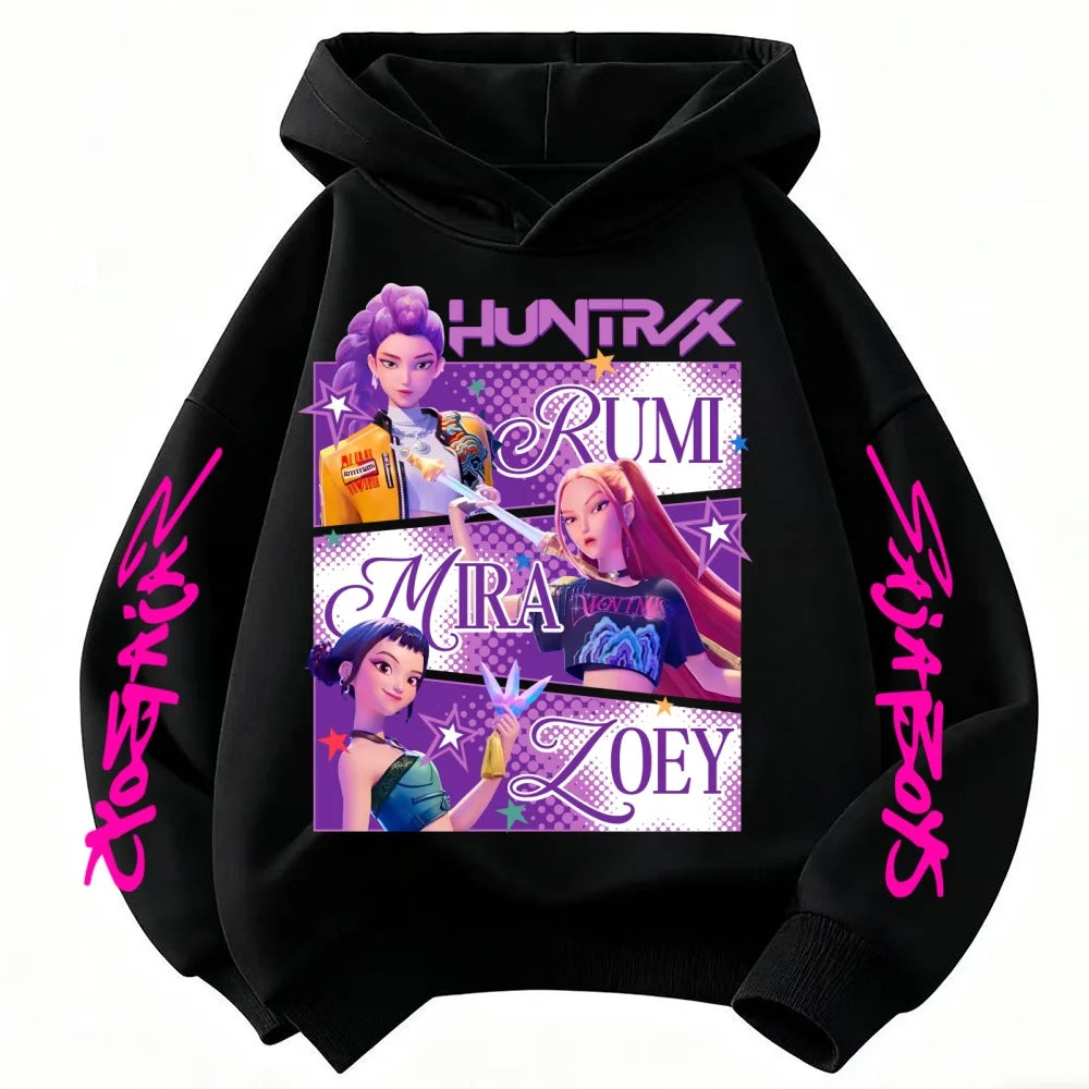 Girls KPop Demon Hunters Huntrix Hoodie