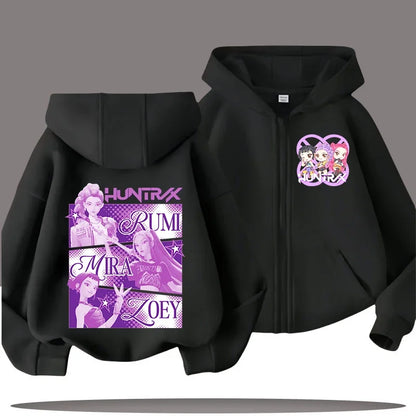 Kpop Demon Hunters Zip Up Hoodie
