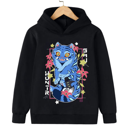 Children's  sweatshirt Korean Wave Demon Hunter Print Fashion Casual 2025 Movie Round Neck  Girl Casual Clothing