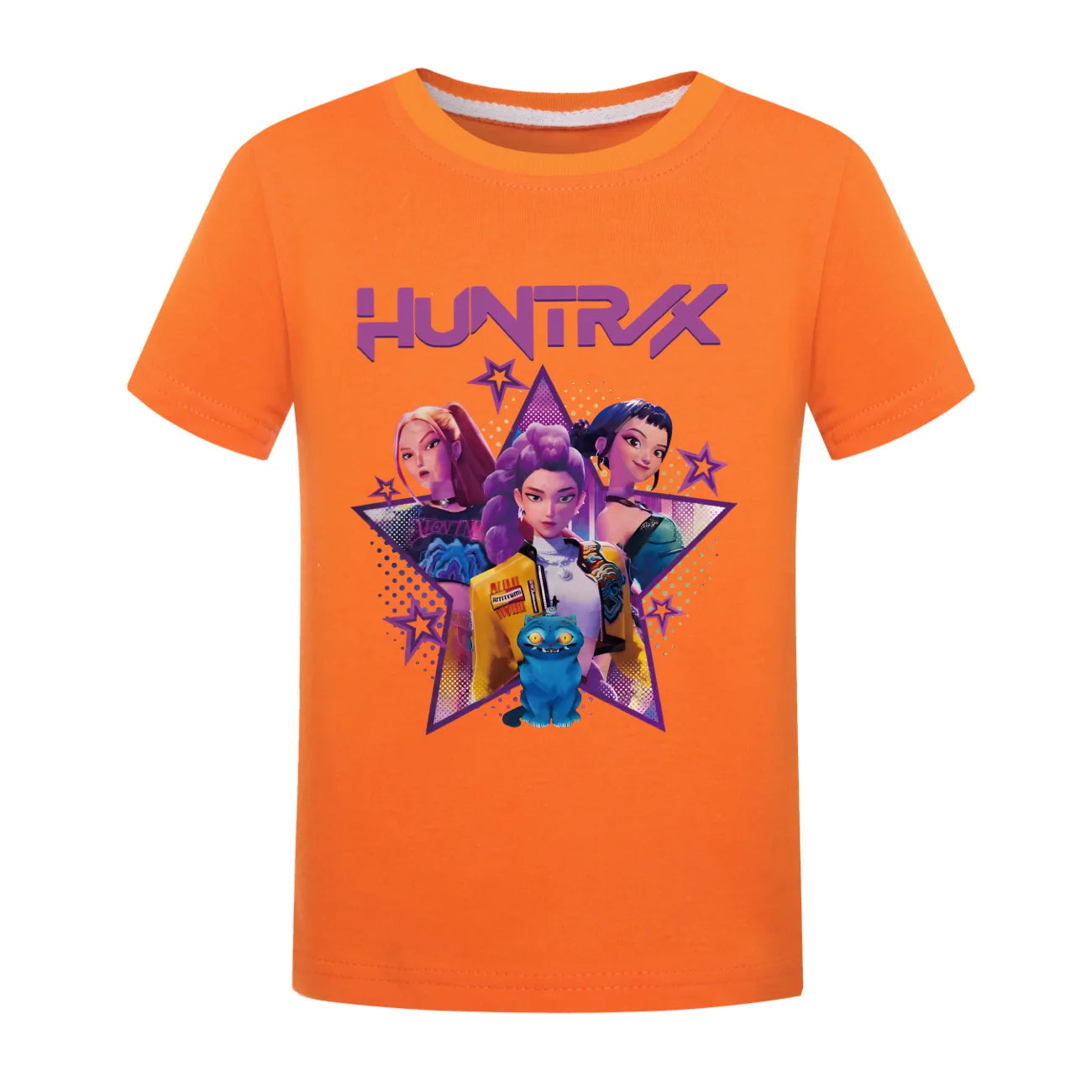 Children T-shirt for Boys Girls Fashion Anime Movie Tees Kids KPop Demon Hunters Huntrix Funny Short Sleeve T Shirt Gifts