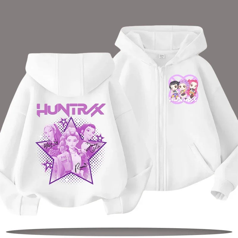Zip Up Hoodie Kpop Demon Hunters