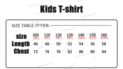 Kids T-shirt Hot Movie Print Print Fashion Casual Tops 2025 Movie Crew Neck Cartoon Girls Boys Tee Casual Baby Girl Clothes