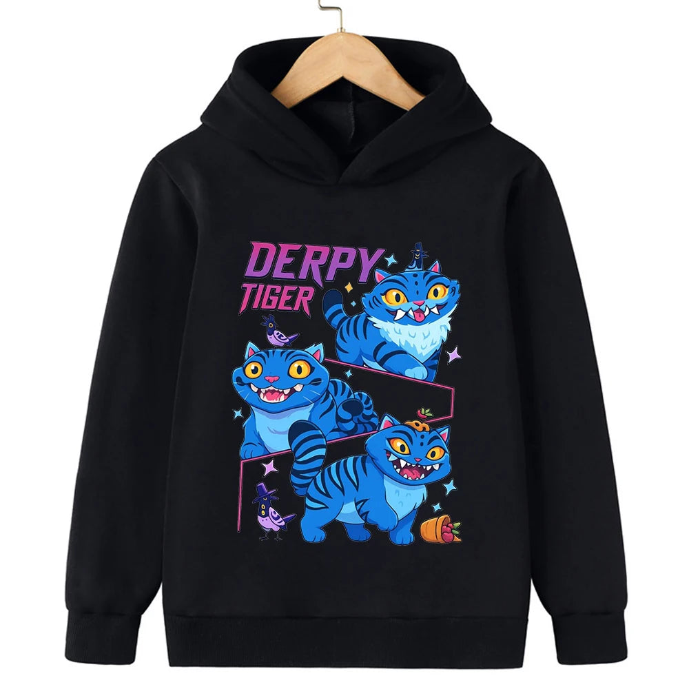 Children's  sweatshirt Korean Wave Demon Hunter Print Fashion Casual 2025 Movie Round Neck  Girl Casual Clothing