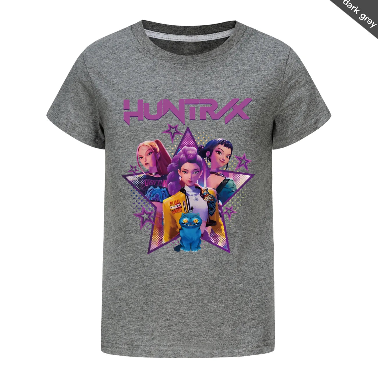 Children T-shirt for Boys Girls Fashion Anime Movie Tees Kids KPop Demon Hunters Huntrix Funny Short Sleeve T Shirt Gifts