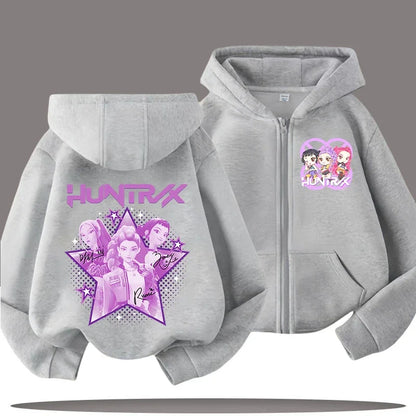 Zip Up Hoodie Kpop Demon Hunters