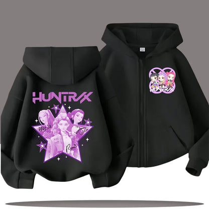 Zip Up Hoodie Kpop Demon Hunters