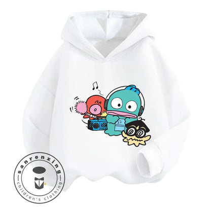 2024 Cartoon HANGYODON Kids' Cute Comfy Kawaii Hoodies with Anime Characters for Spring Fall Cheap Easy to Clean New Hoodie