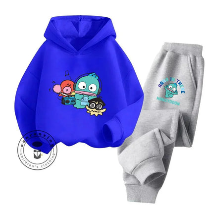 2024 Cartoon HANGYODON Kids' Cute Comfy Kawaii Hoodies with Anime Characters for Spring Fall Cheap Easy to Clean New Hoodie