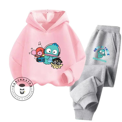 2024 Cartoon HANGYODON Kids' Cute Comfy Kawaii Hoodies with Anime Characters for Spring Fall Cheap Easy to Clean New Hoodie