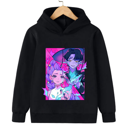 Children's  sweatshirt Korean Wave Demon Hunter Print Fashion Casual 2025 Movie Round Neck  Girl Casual Clothing