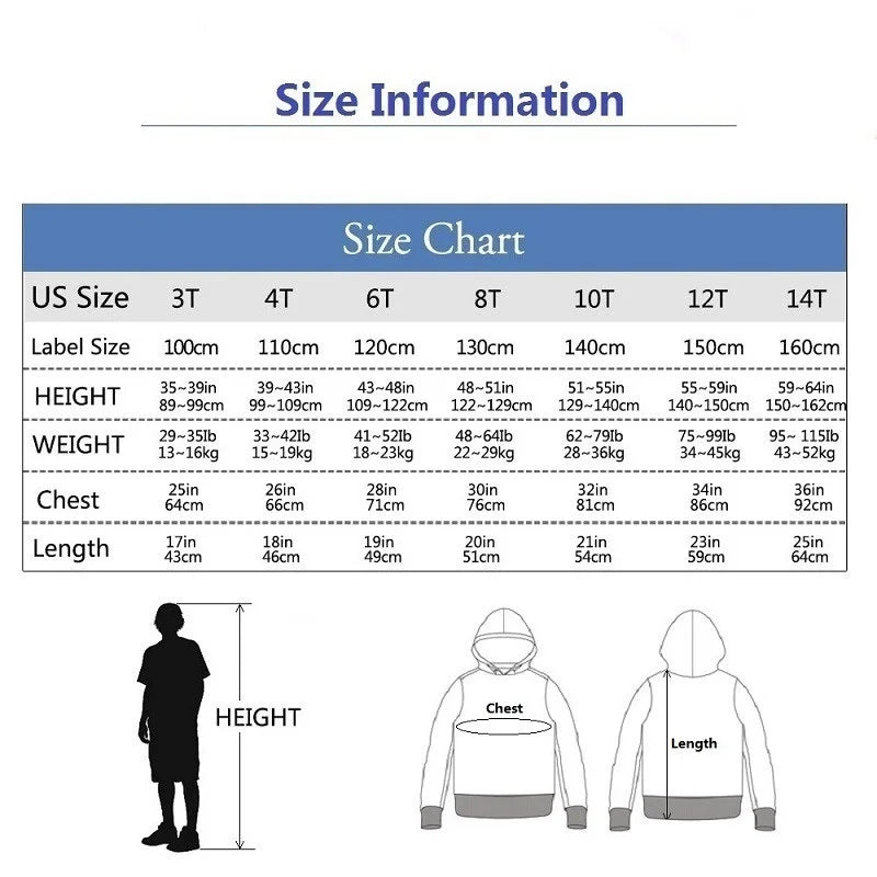 Boys Hoodies Long Sleeve Gamepad Print Children Spring Fall Hooded Sweatshirt Outdoor Stylish Boy Tops