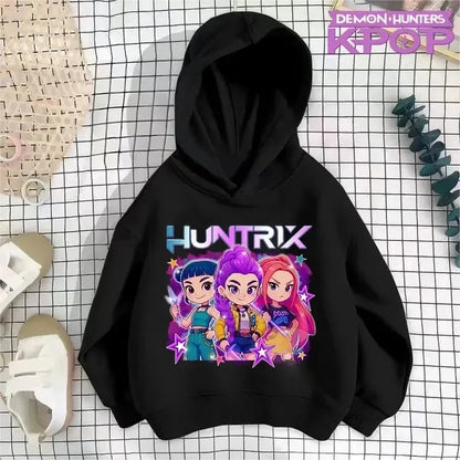 Autumn Winter KPop Demon Hunters Toddler Girl Boy Clothes Movie Graphic Children Hooded Sweatshirts Casual Fashion Kids Hoodies
