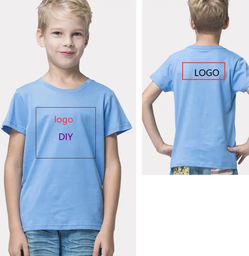 Children's T-shirt Boys and Girls Casual Fashion Short-sleeved Baby Half-sleeved Round Neck Top Base Shirt Kids Clothes