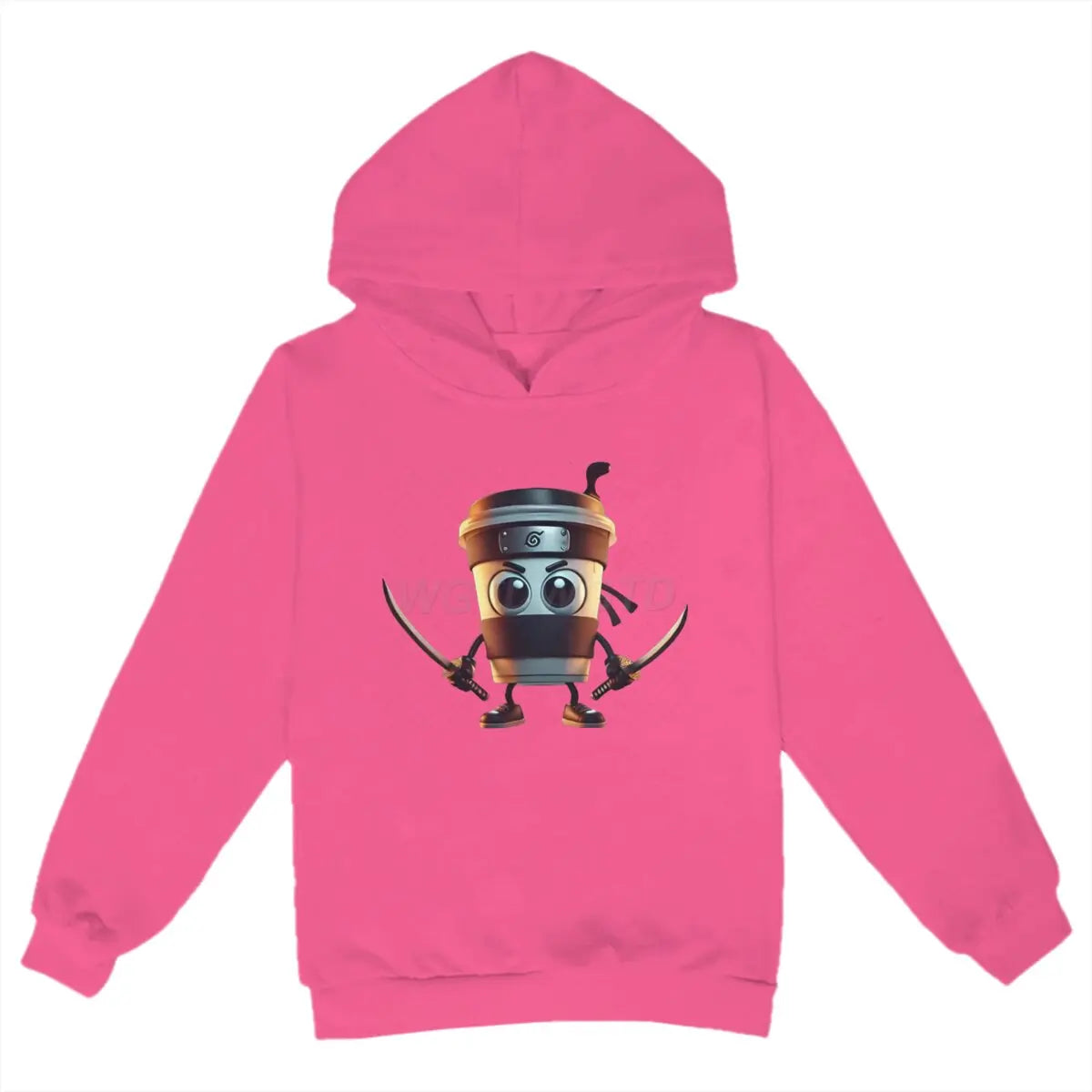 Kids Brainrot Meme Hooded Shirt Cappuccino Assassino Printed Trendy Shirt Funny Brain rot Baby Hoodies