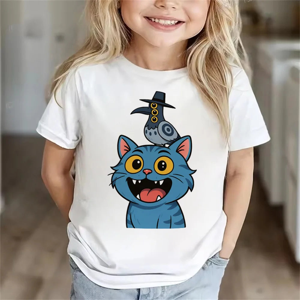 Children Clothes Girl Boy KPop Demon Hunters Soft Summer Tops 2025 Hot Movie Print T Shirts Print Kids T-shirt