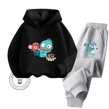 2024 Cartoon HANGYODON Kids' Cute Comfy Kawaii Hoodies with Anime Characters for Spring Fall Cheap Easy to Clean New Hoodie
