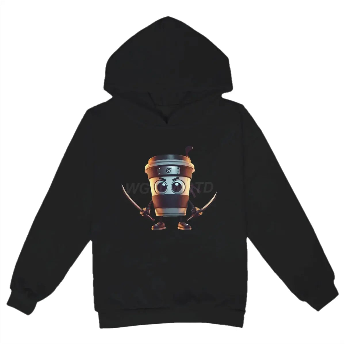 Kids Brainrot Meme Hooded Shirt Cappuccino Assassino Printed Trendy Shirt Funny Brain rot Baby Hoodies