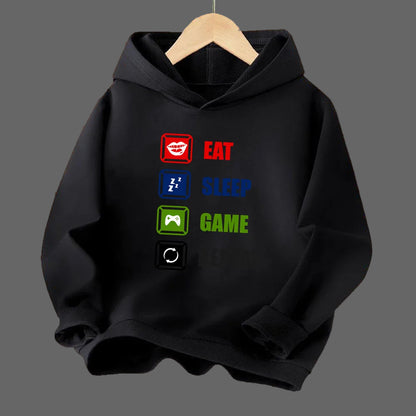 Boys Gamer Hoodies Long Sleeve Children Spring Fall Hooded Sweatshirt Outdoor Stylish Boy Tops YXJ01