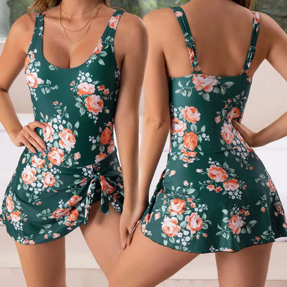 Women's Swimming Suit - Swim Romper Built-in Support