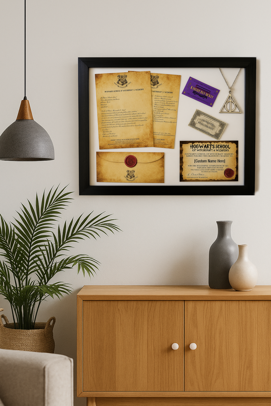 Framed Personalised Hogwarts Acceptance Letter